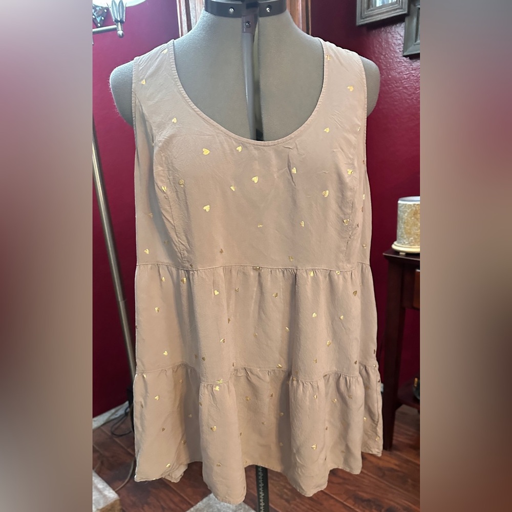 Torrid 🔥Babydoll Challis Tiered Tunic Tank Size 2 / 2X